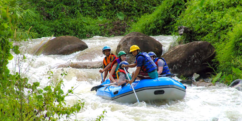 Ayung River Rafting and Bali Best Waterfalls Tour