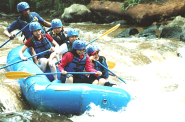 Melangit River Rafting and Jimbaran Seafood Dinner Packages